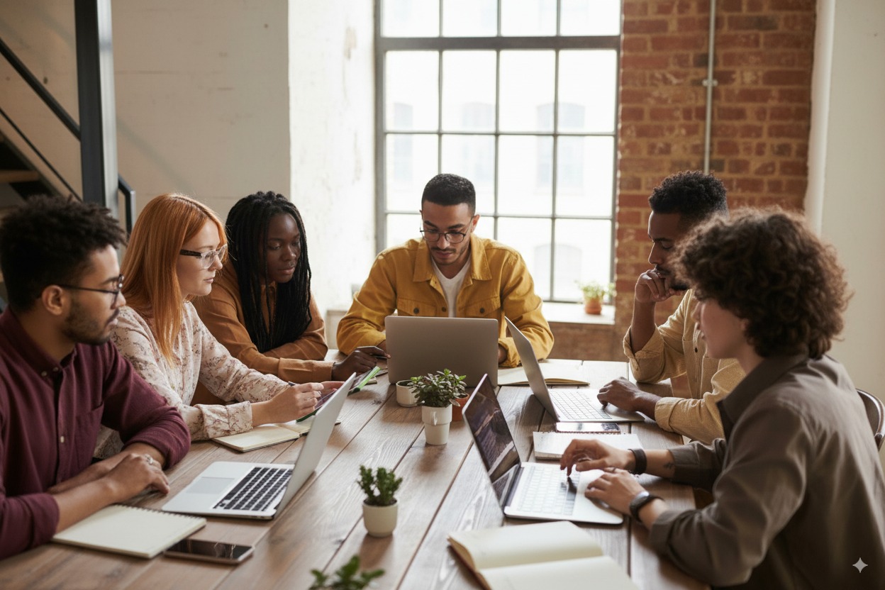 Our Team in a meeting